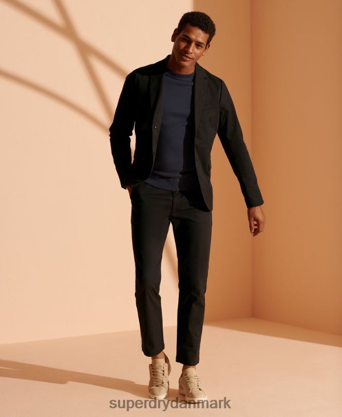 Superdry sort Mænd tøj limited edition blazer i bomuld 868VH1173