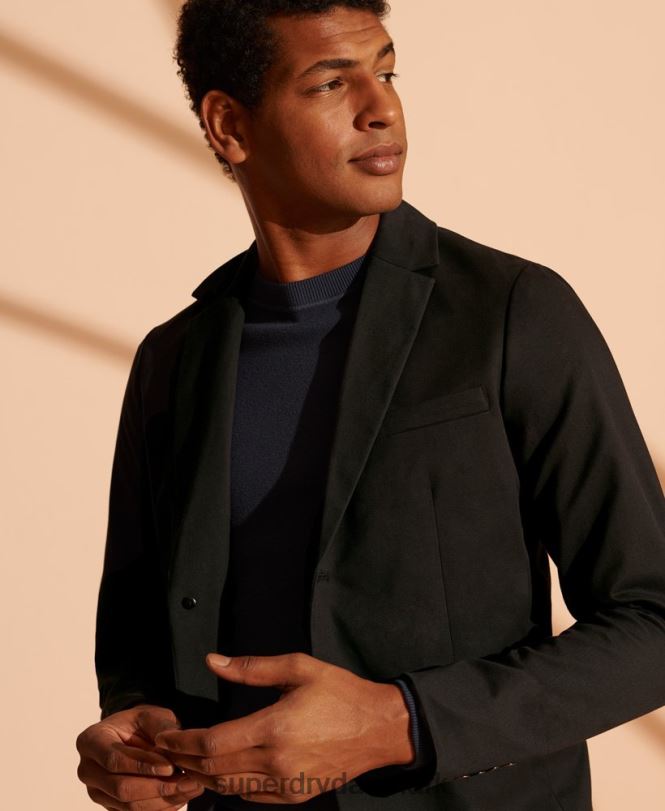 Superdry sort Mænd tøj limited edition blazer i bomuld 868VH1173