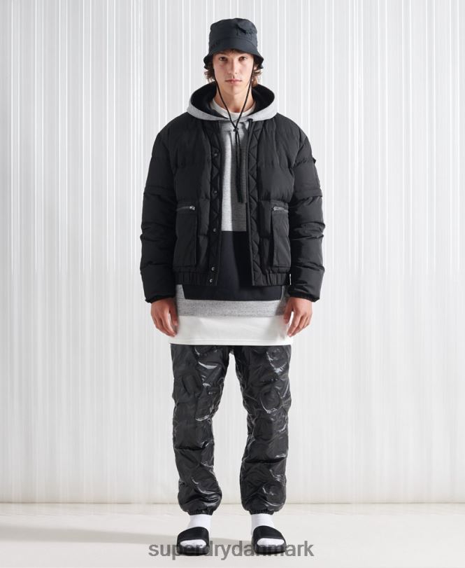 Superdry sort Mænd tøj limited edition sdx 2 i 1 dunjakke 868VH4670