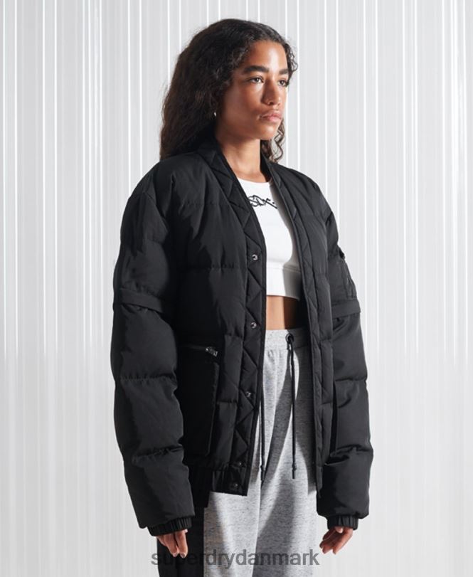 Superdry sort Mænd tøj limited edition sdx 2 i 1 dunjakke 868VH4670