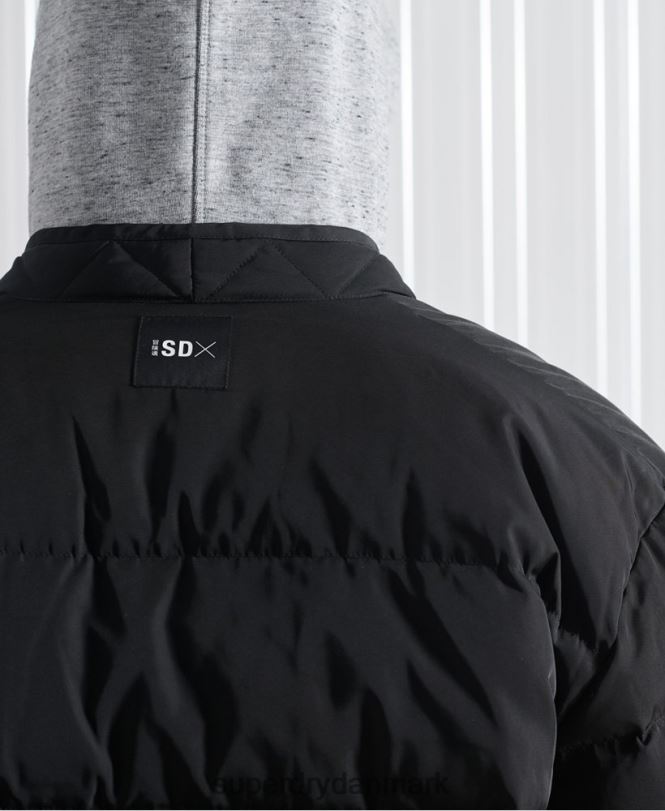 Superdry sort Mænd tøj limited edition sdx 2 i 1 dunjakke 868VH4670