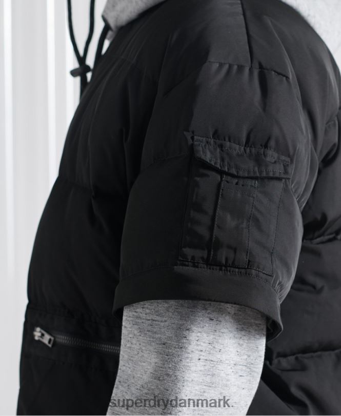 Superdry sort Mænd tøj limited edition sdx 2 i 1 dunjakke 868VH4670