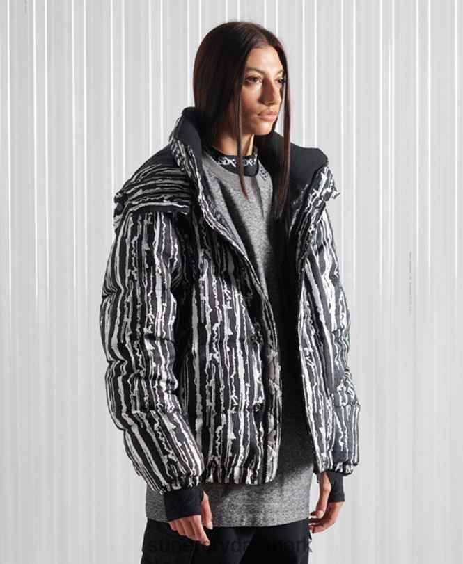 Superdry sort Mænd tøj limited edition sdx dun jacquard jakke 868VH4762