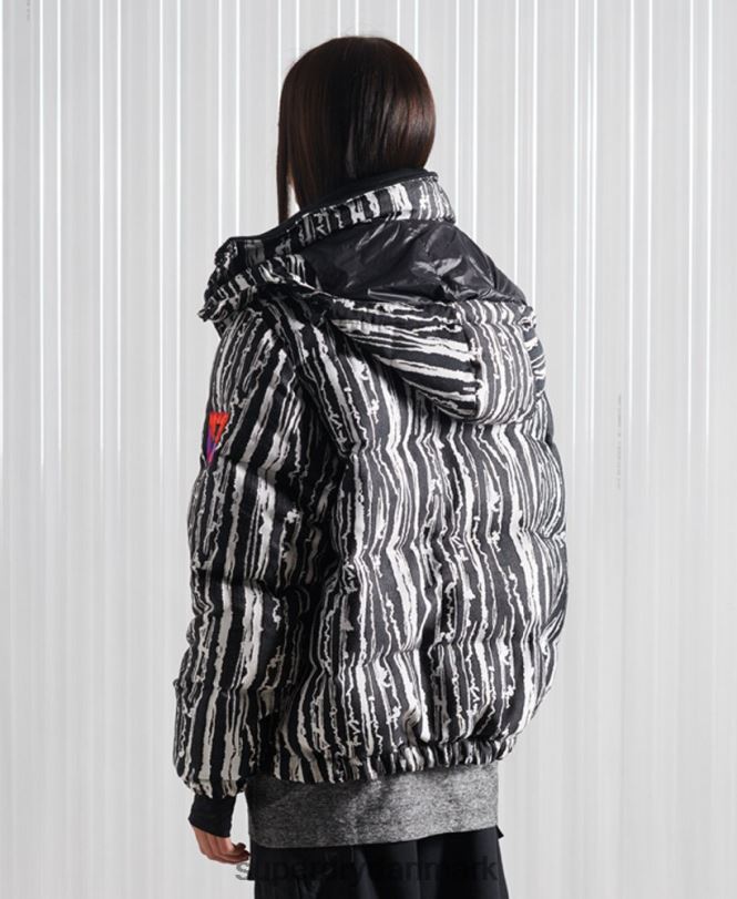 Superdry sort Mænd tøj limited edition sdx dun jacquard jakke 868VH4762