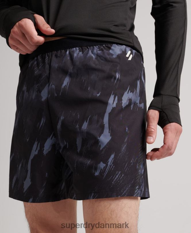 Superdry mørkegrå Mænd tøj løbeshorts 868VH5358