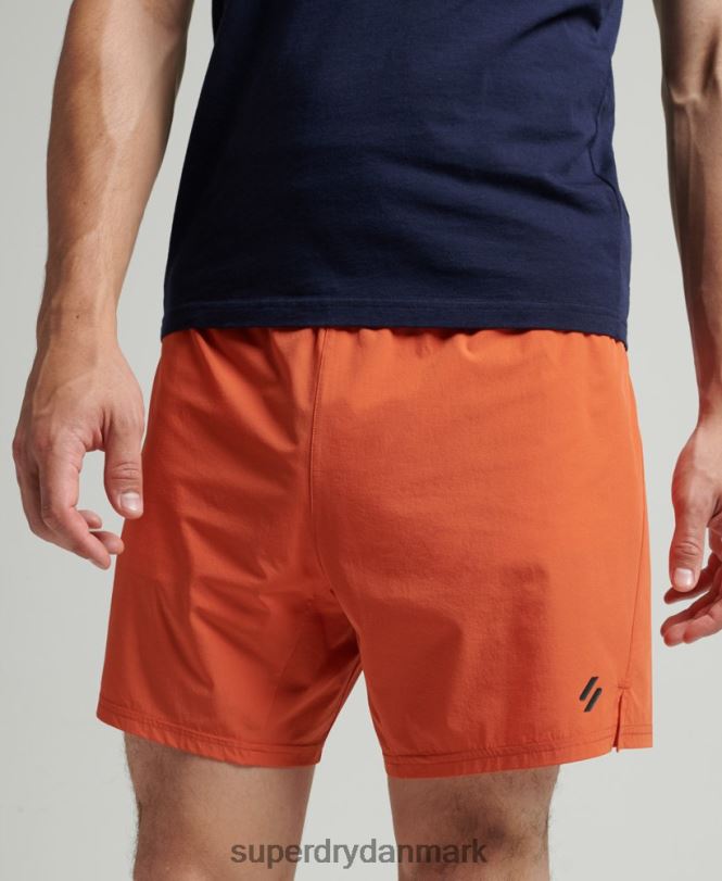 Superdry orange Mænd tøj løbe premium shorts 868VH5359