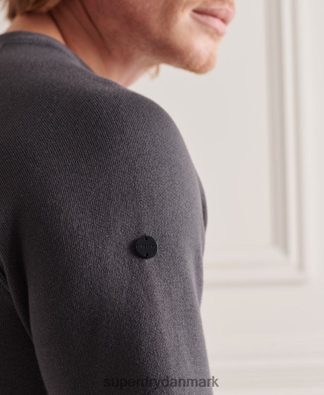Superdry mørkegrå Mænd tøj studios essential crew jumper 868VH1361