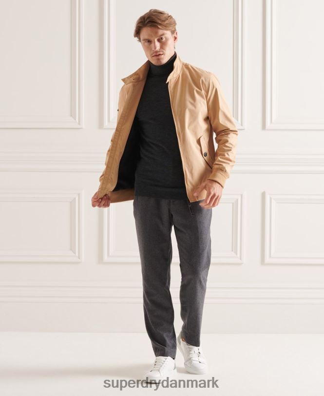 Superdry mørkegrå Mænd tøj studios merino trøje med rullekrave 868VH1326
