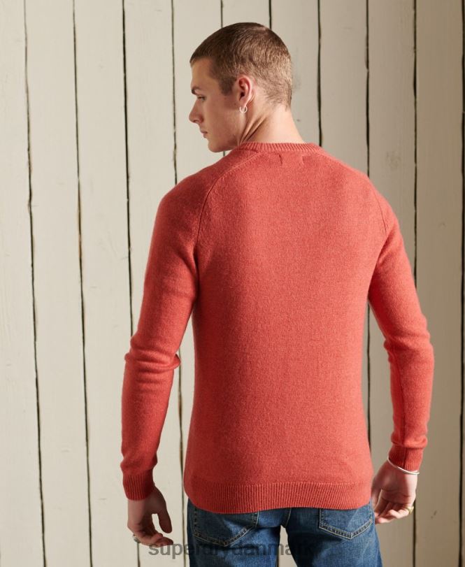 Superdry orange Mænd tøj harlo crew jumper 868VH5281