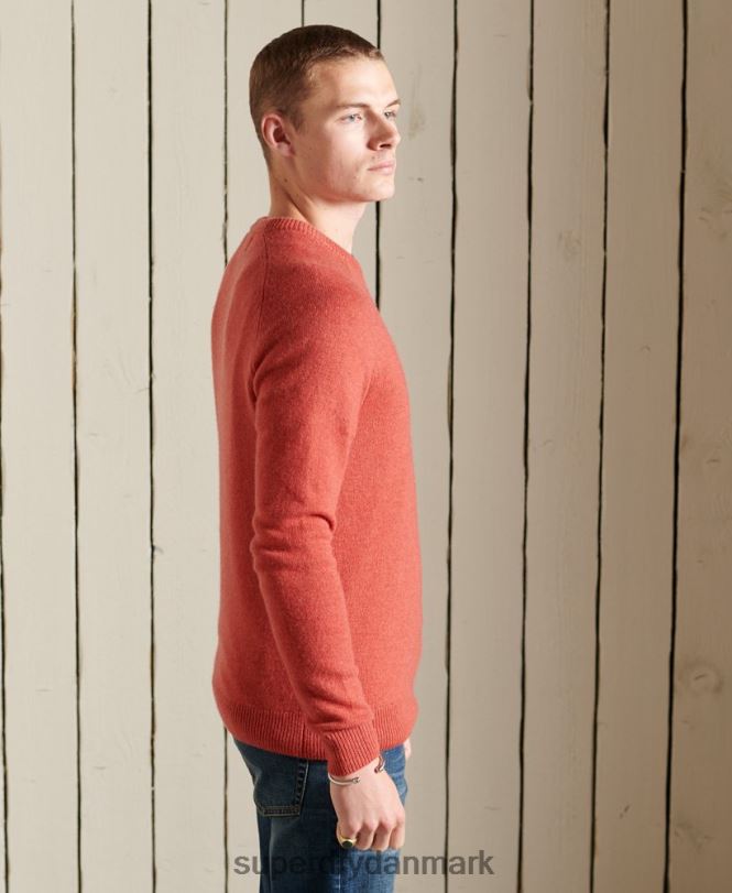 Superdry orange Mænd tøj harlo crew jumper 868VH5281