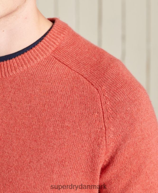 Superdry orange Mænd tøj harlo crew jumper 868VH5281