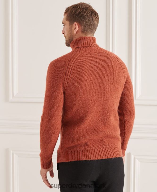 Superdry orange Mænd tøj studios chunky trøje med rullehals 868VH5311