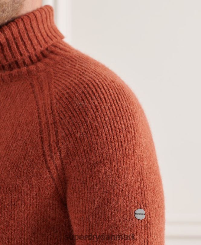 Superdry orange Mænd tøj studios chunky trøje med rullehals 868VH5311