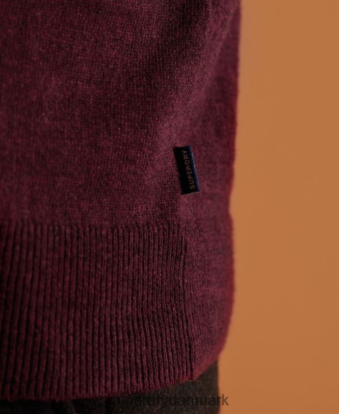 Superdry rød Mænd tøj orange label crew jumper 868VH1351
