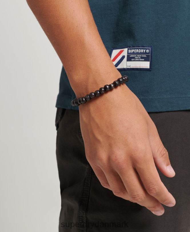 Superdry mørkeblå Mænd tøj T-shirt med løs pasform i økologisk bomuld 868VH4951