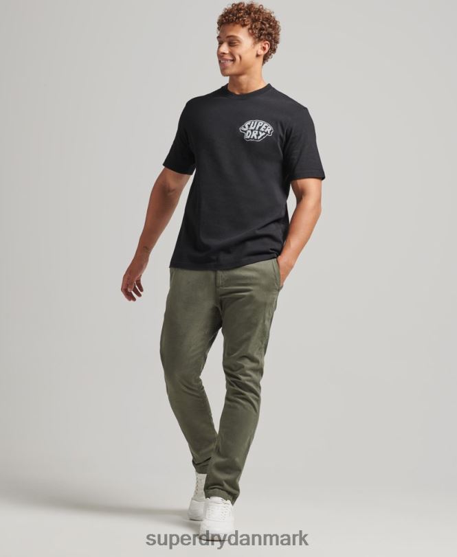 Superdry mørkegrå Mænd tøj ind i skoven grafisk t-shirt 868VH4853