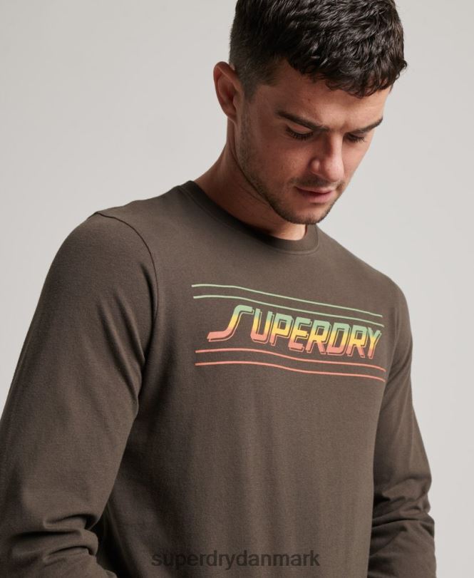 Superdry mørkegrå Mænd tøj shapers & makers top 868VH1536