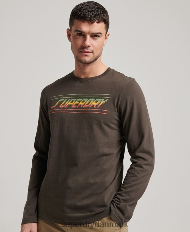 Superdry mørkegrå Mænd tøj shapers & makers top 868VH1536