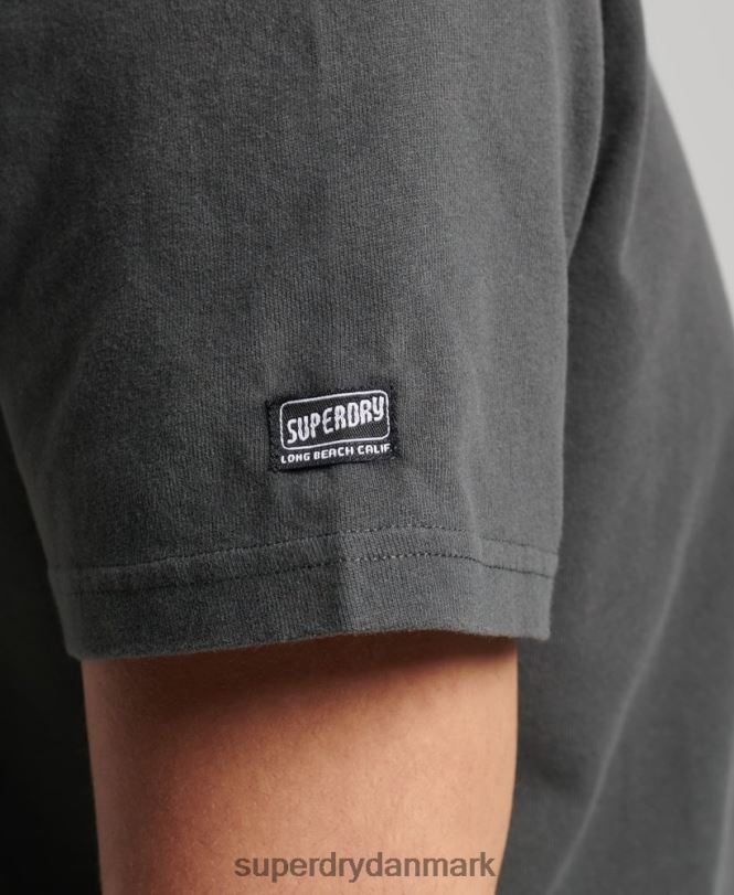 Superdry mørkegrå Mænd tøj vintage cali t-shirt 868VH4823