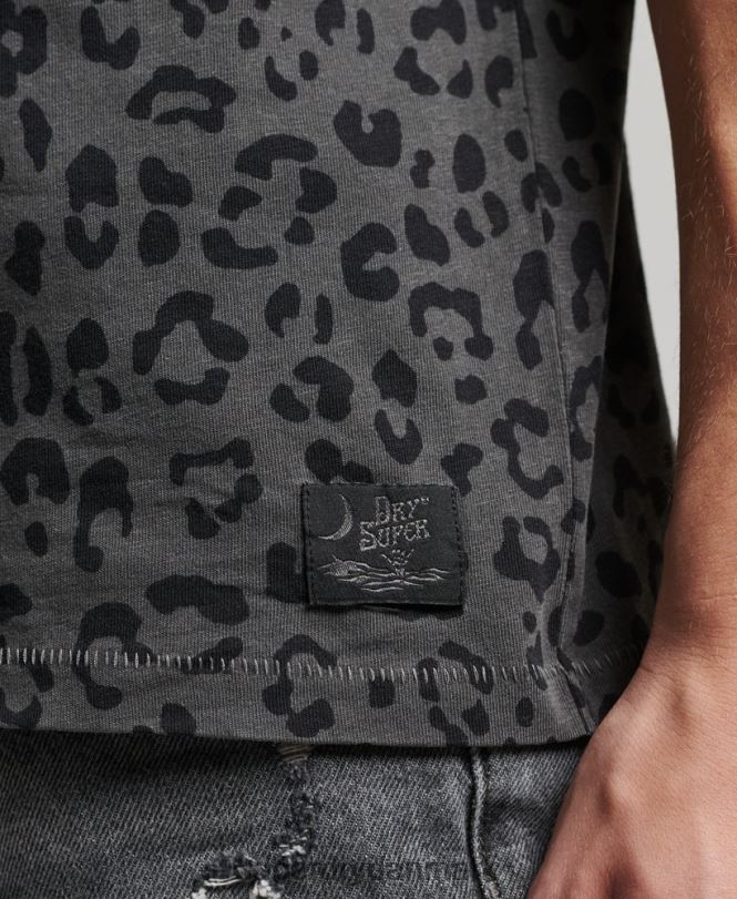 Superdry mørkegrå Mænd tøj vintage lomme t-shirt 868VH4876