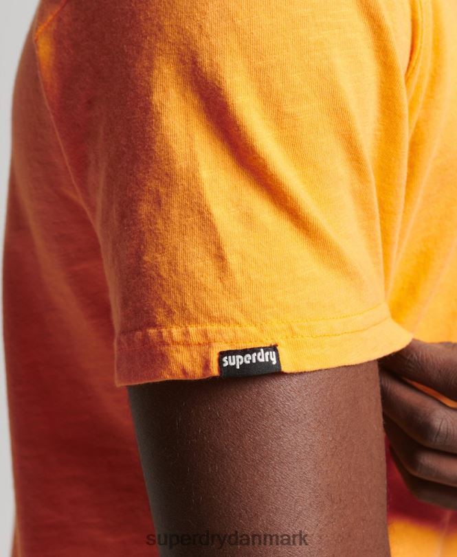 Superdry orange Mænd tøj vintage mærke neon t-shirt 868VH4796