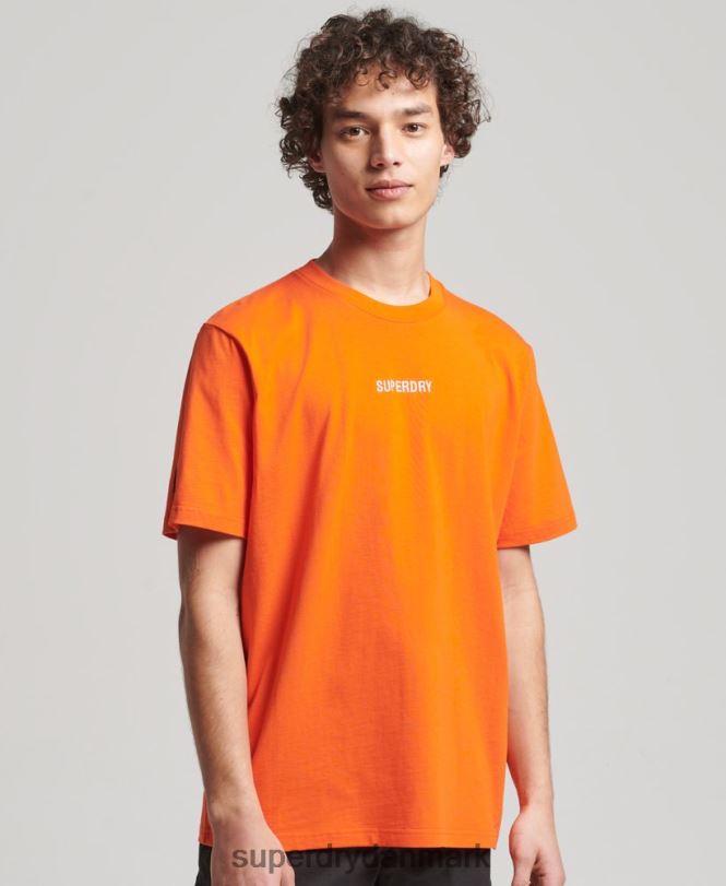 Superdry orange Mænd tøj yama shield grafisk t-shirt 868VH4974