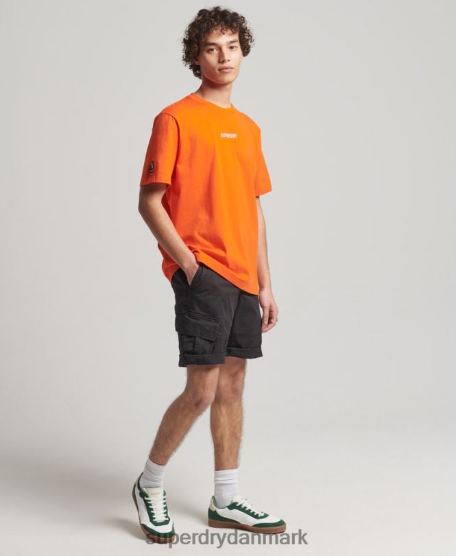 Superdry orange Mænd tøj yama shield grafisk t-shirt 868VH4974
