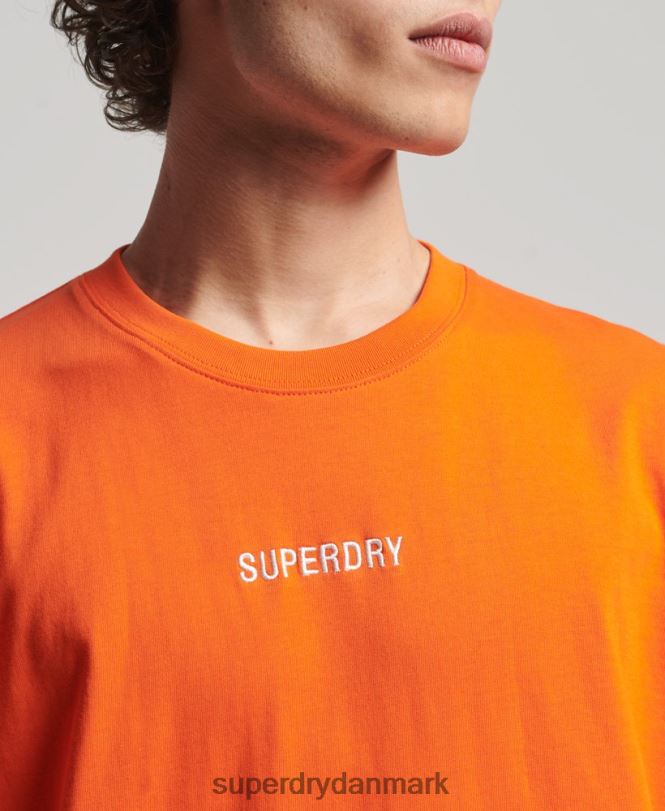 Superdry orange Mænd tøj yama shield grafisk t-shirt 868VH4974
