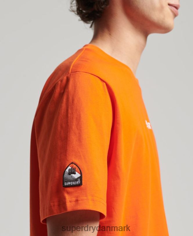 Superdry orange Mænd tøj yama shield grafisk t-shirt 868VH4974