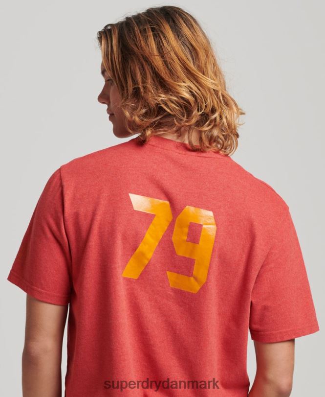 Superdry rød Mænd tøj atletisk by script t-shirt 868VH4894