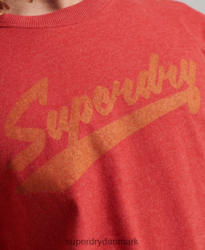 Superdry rød Mænd tøj atletisk by script t-shirt 868VH4894
