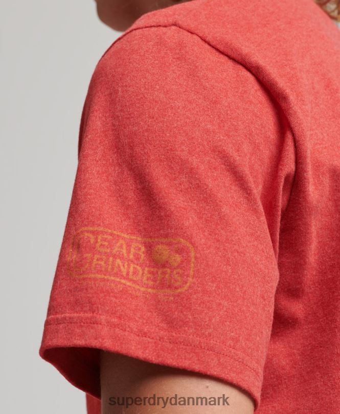 Superdry rød Mænd tøj atletisk by script t-shirt 868VH4894