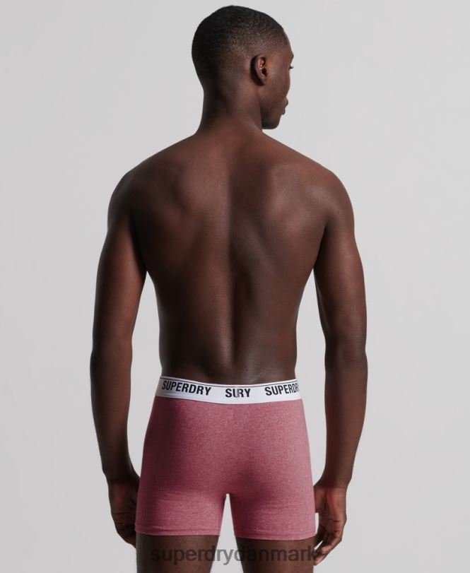 Superdry orange Mænd tøj boxer dobbeltpakke i økologisk bomuld 868VH1638