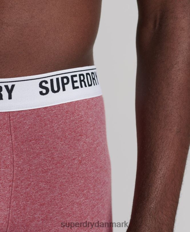 Superdry orange Mænd tøj boxer dobbeltpakke i økologisk bomuld 868VH1638