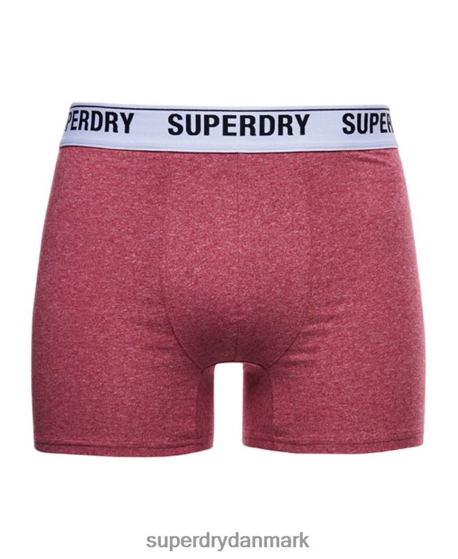 Superdry orange Mænd tøj boxer dobbeltpakke i økologisk bomuld 868VH1638