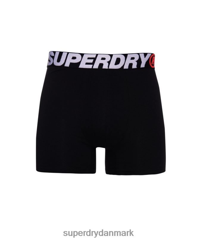 Superdry orange Mænd tøj boxer dobbeltpakke i økologisk bomuld 868VH1881
