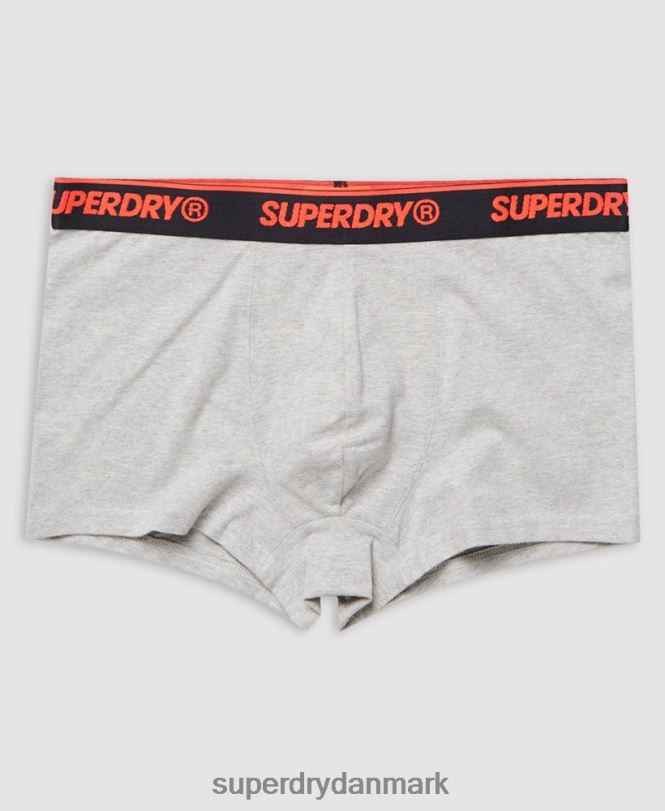 Superdry orange Mænd tøj organisk bomuld klassisk trunk triple pack 868VH6498