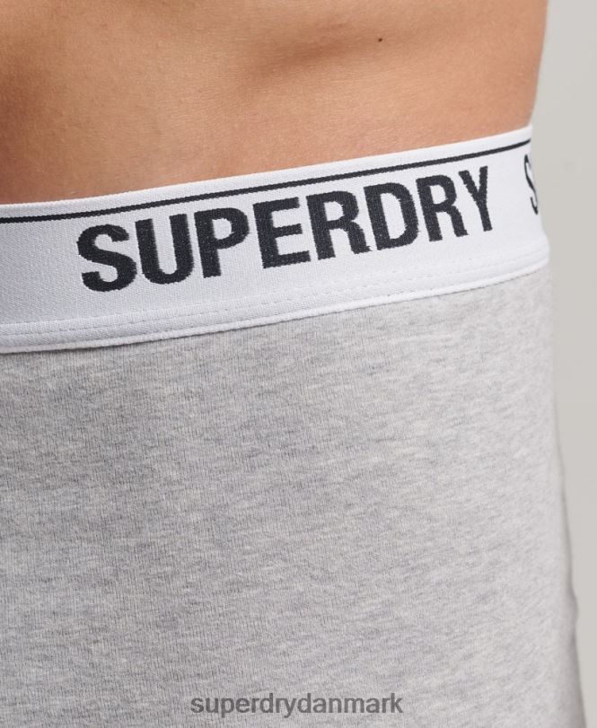 Superdry orange Mænd tøj tredobbelt bokser i økologisk bomuld 868VH1618