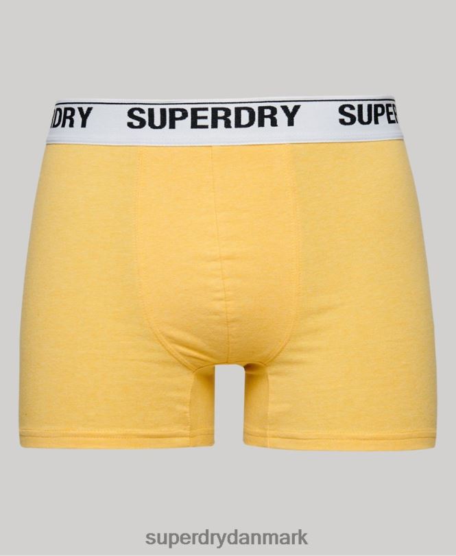Superdry orange Mænd tøj tredobbelt bokser i økologisk bomuld 868VH1618
