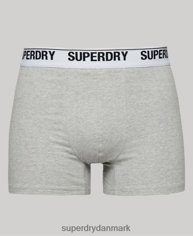 Superdry orange Mænd tøj tredobbelt bokser i økologisk bomuld 868VH1618
