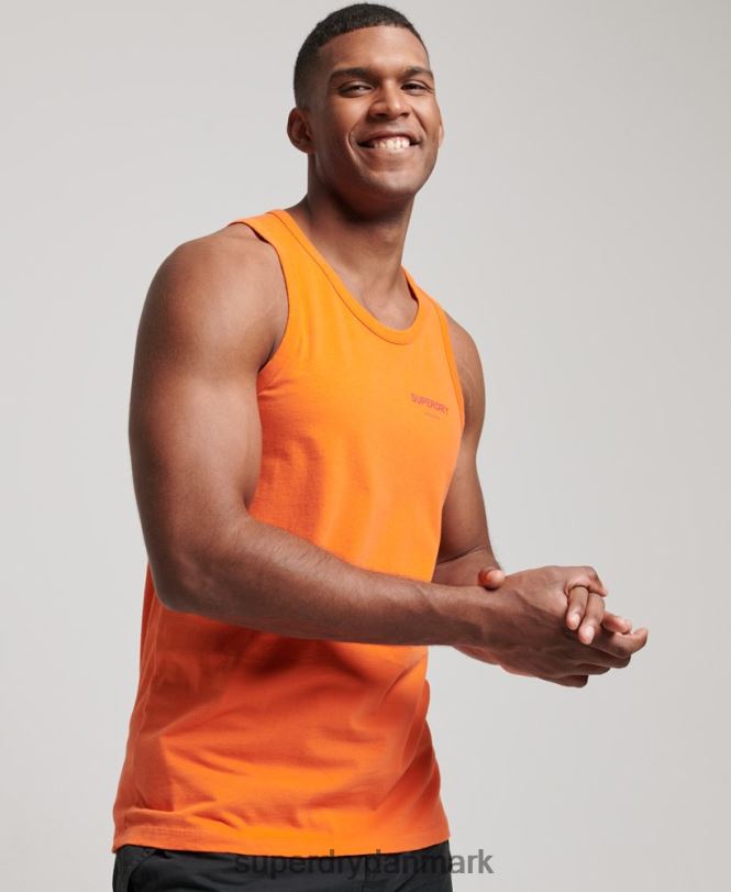 Superdry orange Mænd tøj kode core sportsvest 868VH1483