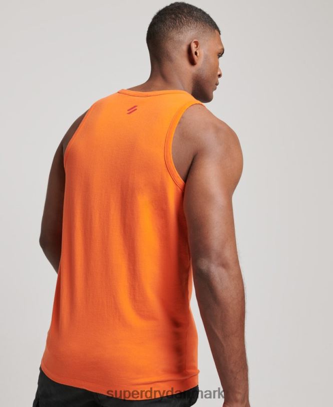 Superdry orange Mænd tøj kode core sportsvest 868VH1483