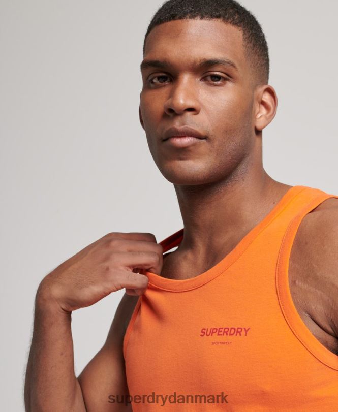 Superdry orange Mænd tøj kode core sportsvest 868VH1483