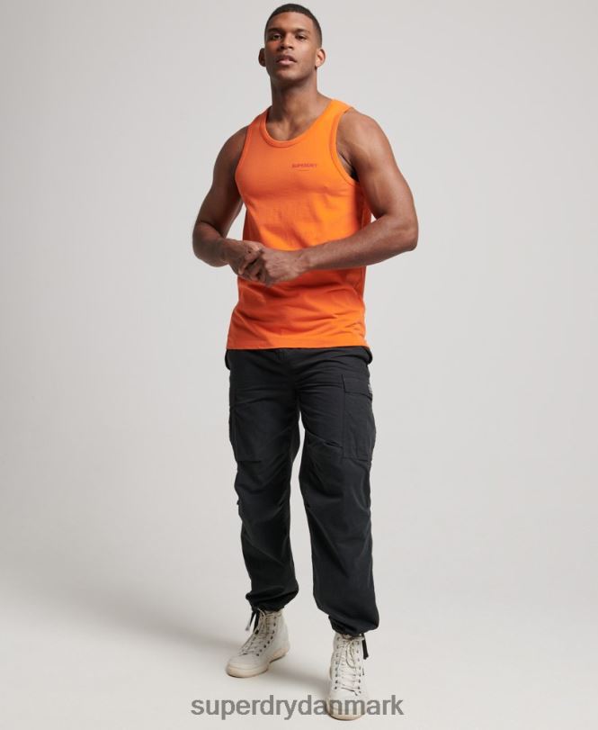 Superdry orange Mænd tøj kode core sportsvest 868VH1483