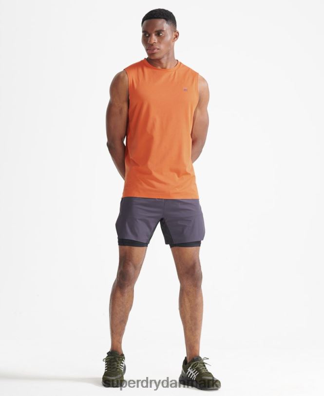 Superdry orange Mænd tøj togvest top 868VH5390