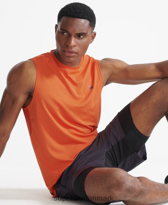 Superdry orange Mænd tøj togvest top 868VH5390