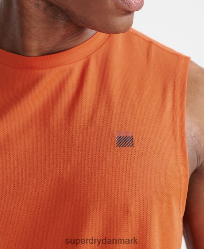 Superdry orange Mænd tøj togvest top 868VH5390